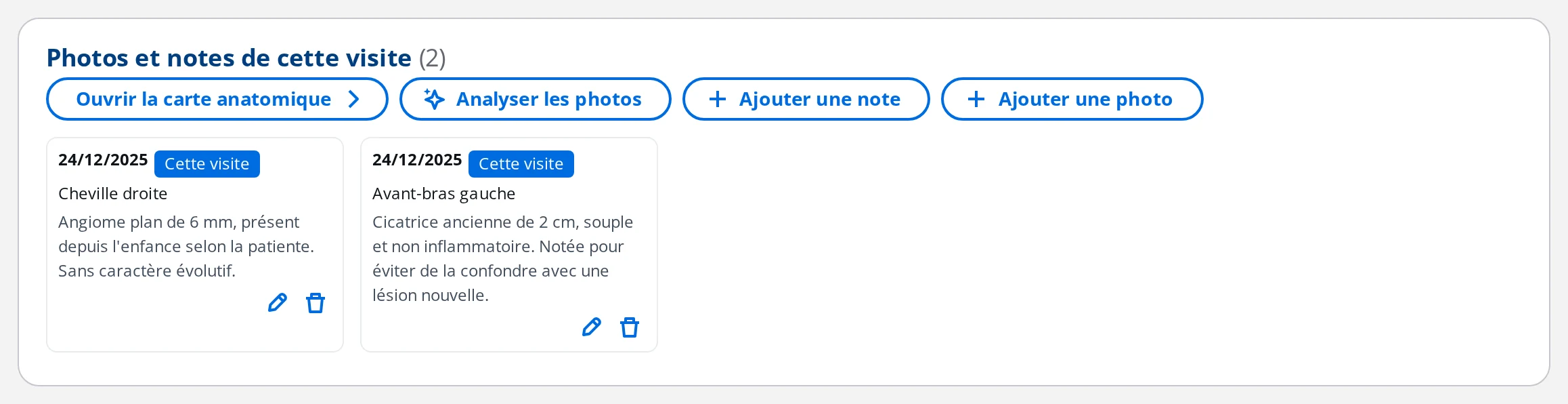 Bande Photos et notes de cette visite dans le dossier de visite DrBook