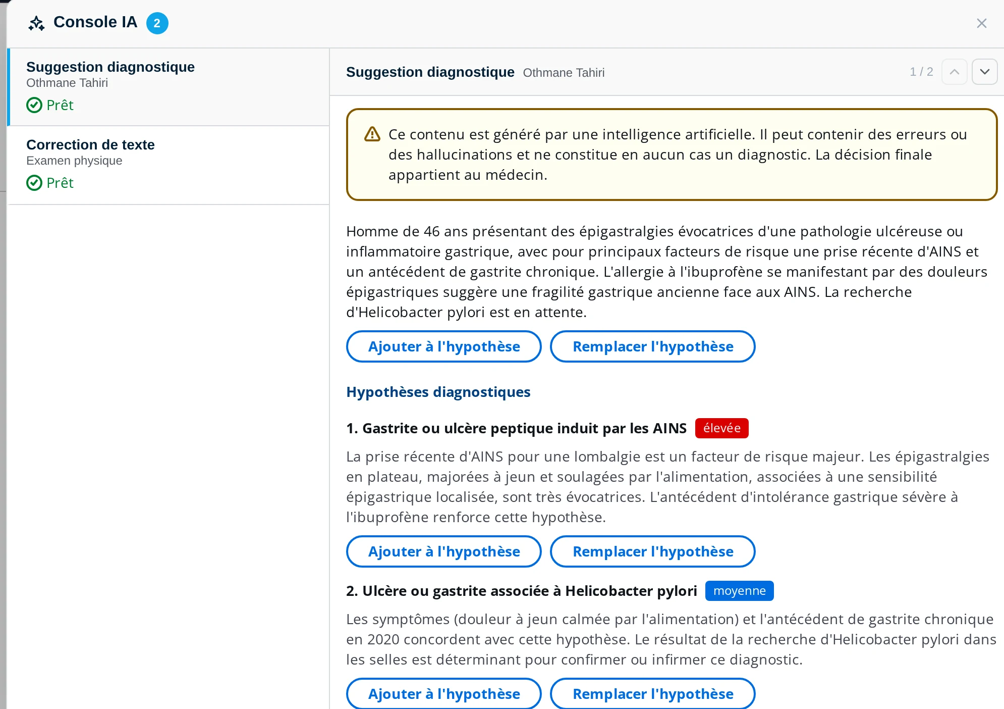 Console IA de DrBook affichant plusieurs tâches, dont une lecture de photos